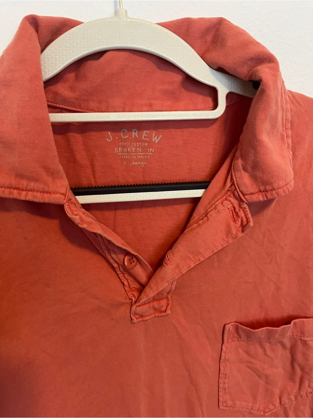 J. Crew Men’s Polo Shirt - Brick Red